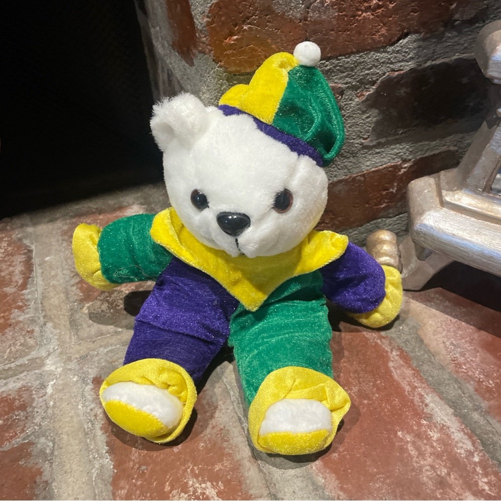 ⭐️Unbranded Mardi Gras plush bear